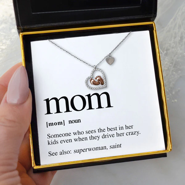 Mom Necklace, Funny Mother'S Day Necklace, Mum Funny Gift Card, Mother –  Rakva